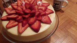 Cheesecake with fresh Strawberries